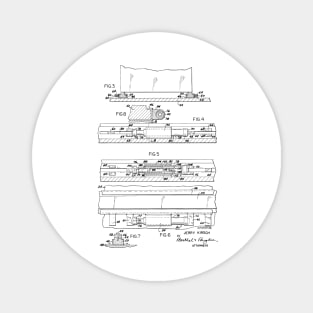 Cushioned Cargo Supporting Structure Vintage Patent Hand Drawing Magnet